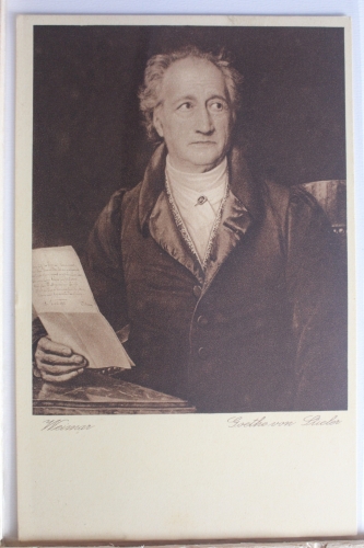 AK Weimar Goethe von Stieler Weimar, Goethe-Jahr 1932 ungebraucht #PE664