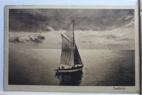 AK Deutschland Segelboot 1925 gebraucht #PE667