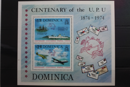 Dominica Block 28 postfrisch Weltpostverein UPU #SL377