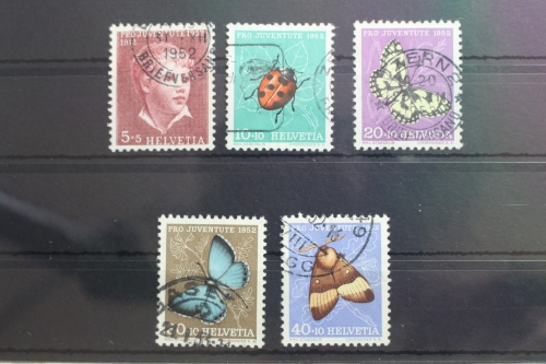 Schweiz 575-579 gestempelt