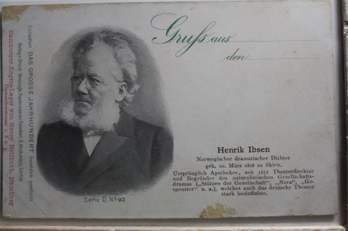 AK Deutschland Porträtkarte - Henrik Ibsen ungebraucht #PE764