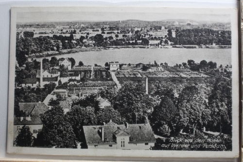 AK Potsdam Blick von den Honen auf Werda u. Potsdam ungebraucht #PE789