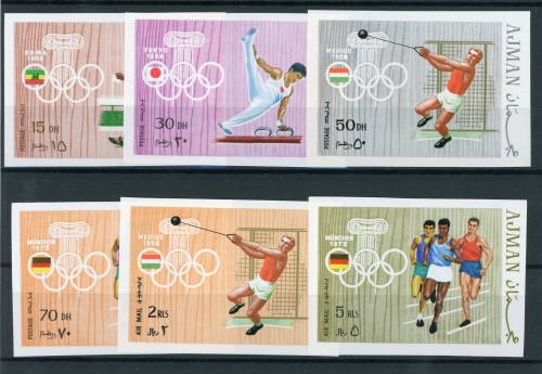 Ajman 570-575B postfrisch Olympia #HL327