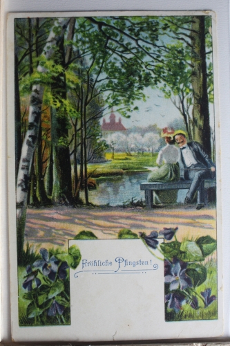AK Deutschland Grußkarte 1907 gebraucht #PE932