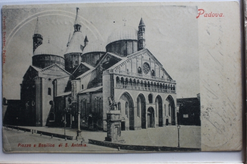 AK Padua Piazza e' Basilica di S. Antonie gebraucht #PE950