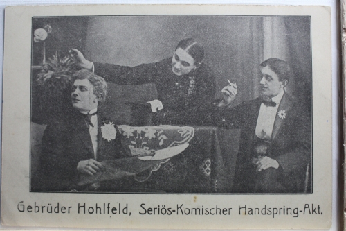 AK Deutschland Gebrüder Hohlfeld, Seriöse-Komi. Handspringakt ungebraucht #PE986