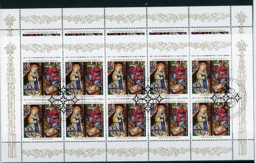 Bund Zehnerbogen 1831-1832 Bonn, Weihnachten Ersttagssonderstempel #IN824