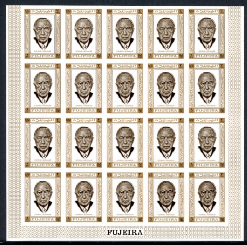 Fujeira Kleinbogen 379 B postfrisch Adenauer #IX492