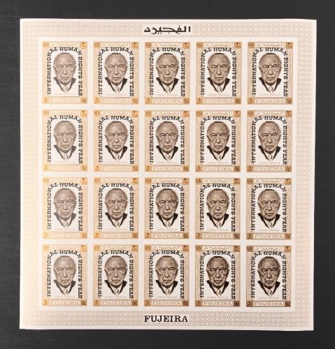 Fujeira Kleinbogen A 379 B postfrisch Adenauer #IX505