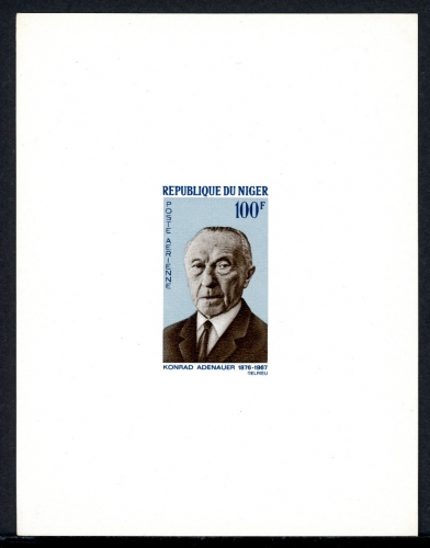Niger Ministerblock 168 postfrisch Adenauer #JS525