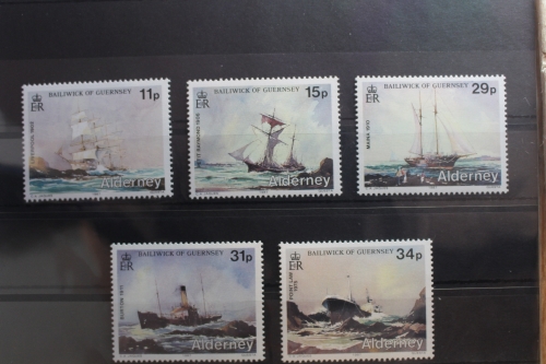 Großbritannien Alderney 32-36 postfrisch