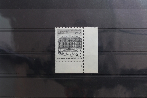 Berlin 320 postfrisch als Eckrand mit Formnummer 1 #SN998