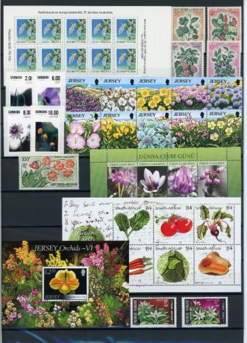 LOT postfrische Marken/Blöcke Motiv "BLUMEN" postfrisch