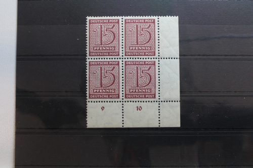 SBZ 133X wb Eckrandviererblock postfrisch geprüft Ströh BPP #SO607
