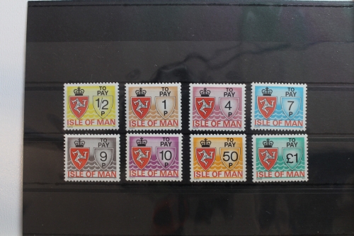 Großbritannien Isle of Man Portomarken 9-16 postfrisch