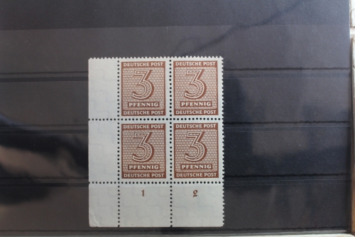 SBZ 126Y wd Eckrandviererblock postfrisch geprüft Ströh BPP #SP901