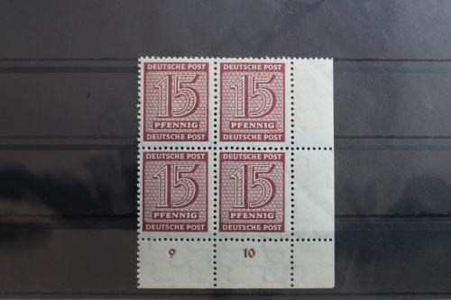 SBZ 133Y wb Eckrandviererblock postfrisch geprüft Ströh BPP #SQ047