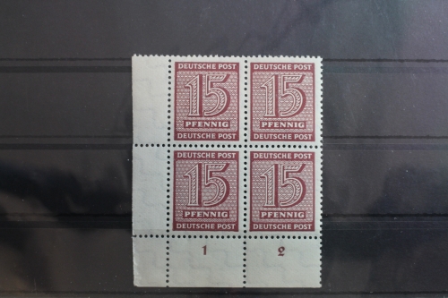 SBZ 133Y wb Eckrandviererblock postfrisch