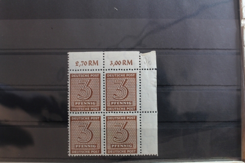 SBZ 126Y wd Eckrandviererblock postfrisch