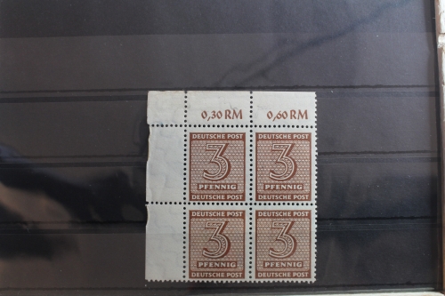 SBZ 126Y wd Eckrandviererblock postfrisch