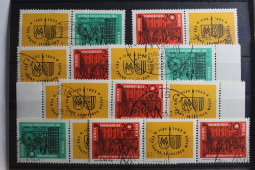 DDR W Zd 118 - W Zd 125 gestempelt