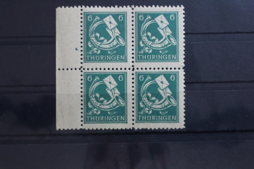 SBZ 95AXbs als Viererblock postfrisch geprüft Herpichböhm BPP #SS189