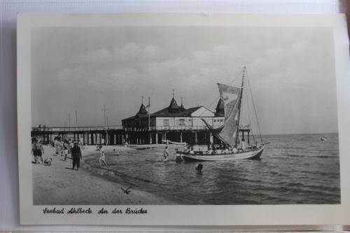 AK Seebad Ahlbeck An der Brücke ungebraucht #PF617