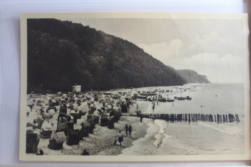 AK Ostseebad Sellin Strand-Partie 1952 gebraucht #PF613