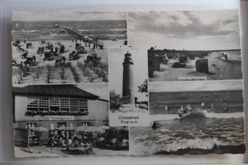AK Ostseebad Prereow Mehrbildkarte (Strand, Milchbar usw.) ungebraucht #PF616