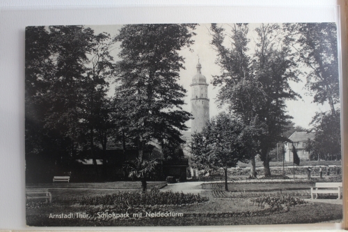 AK Arnstadt / Thür. Schlosspark mit Neideckturm 1963 gebraucht #PF645