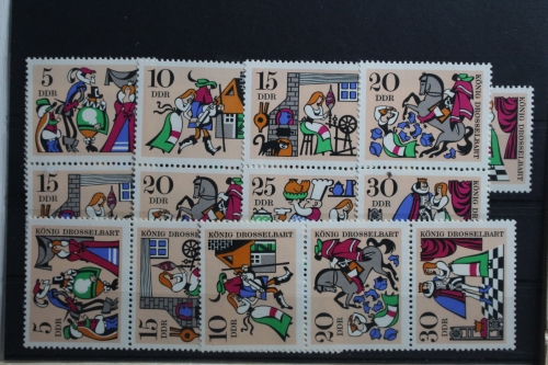 DDR W Zd 183 - W Zd 185 und S Zd 82 - S Zd 87 postfrisch