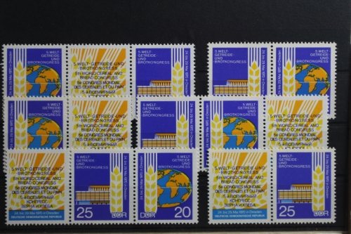 DDR W Zd 221 - W Zd 226 postfrisch Zusammendruck #SU060