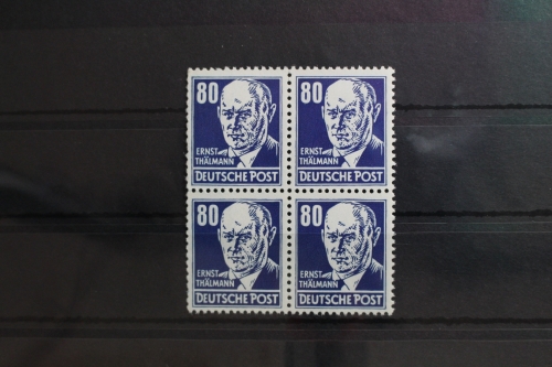 DDR 339va XI als Viererblock postfrisch geprüft Schönherr BPP #SU321