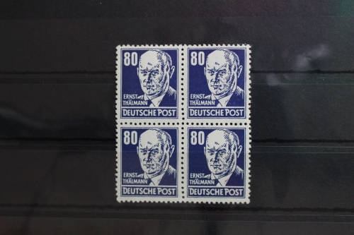 DDR 339va XI als Viererblock postfrisch geprüft Schönherr BPP #SU316