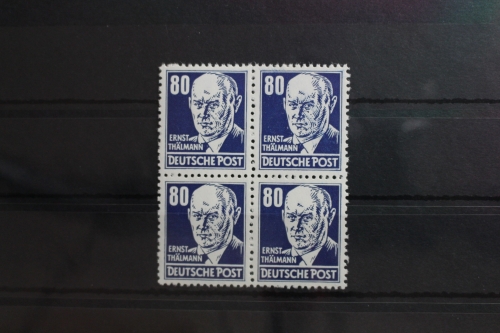 DDR 339va XI als Viererblock postfrisch geprüft Schönherr BPP #SU319