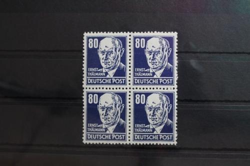 DDR 339va XI als Viererblock postfrisch geprüft Schönherr BPP #SU317