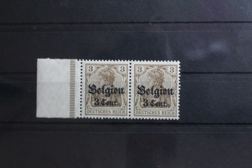 Deutsche Besetzung 1. WK Belgien 11 postfrisch als waagerechtes Paar #SU794