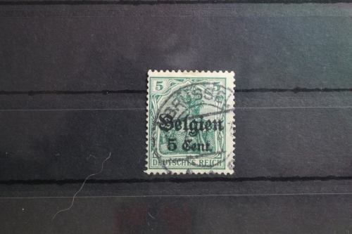 Deutsche Besetzung 1. WK Belgien 12 gestempelt Vollstempel #SW012