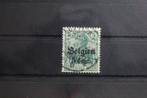 Deutsche Besetzung 1. WK Belgien 12 gestempelt Vollstempel #SW004