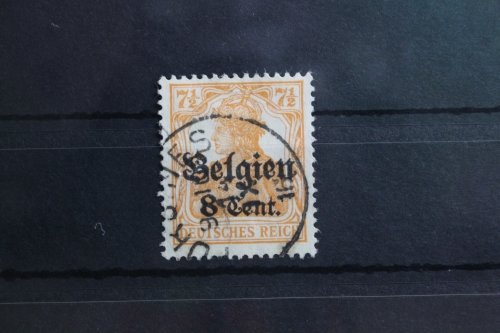 Deutsche Besetzung 1. WK Belgien 13 gestempelt Vollstempel #SW025