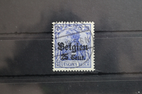 Deutsche Besetzung 1. WK Belgien 18 gestempelt