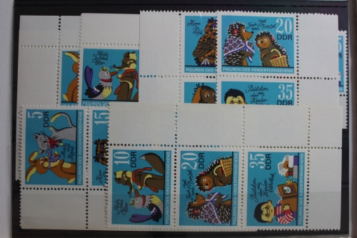 DDR W Zd 287 - W Zd 289 und S Zd 125 - S Zd 130 postfrisch