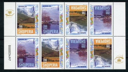Albanien H-Blatt 8 mit 2966-2967 D postfrisch Cept #GQ450