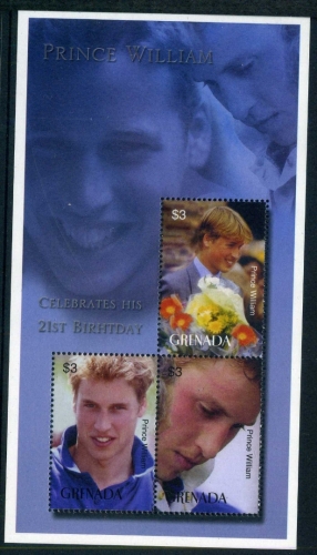 Grenada 5277-5279 postfrisch Kleinbogen Prinz William #GU534