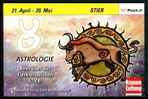 Österreich Astrologie Markenheft "Stier" postfrisch #IN215