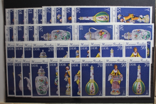 DDR W Zd 423 - W Zd 438 und S Zd 183 - S Zd 198 postfrisch