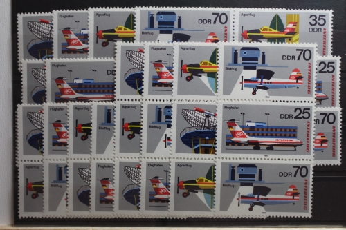 DDR W Zd 445 - W Zd 452 und S Zd 202 - S Zd 209 postfrisch