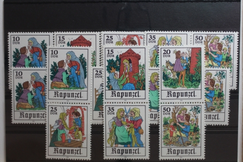 DDR W Zd 402 - W Zd 407 und S Zd 180 - S Zd 182 postfrisch #SY211