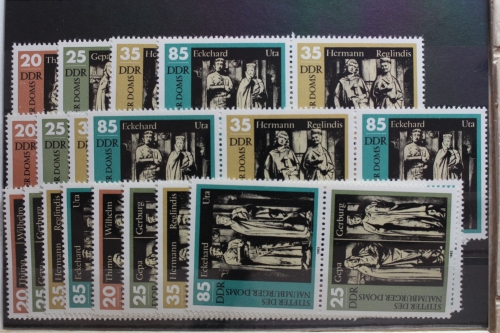 DDR W Zd 568 - W Zd 575 und S Zd 258 - S Zd 265 postfrisch