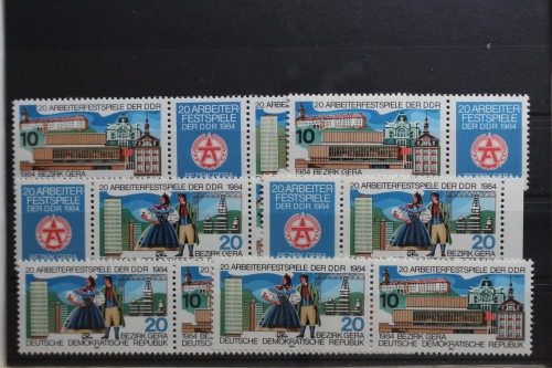 DDR W Zd 594 - W Zd 599 postfrisch Zusammendruck #TA704